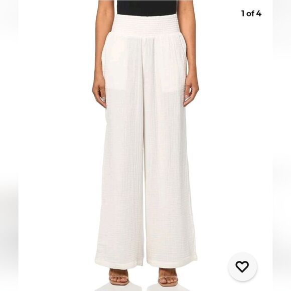 BILLABONG new Wave Gauzy Cotton Wide Leg Pants - Picture 1 of 5